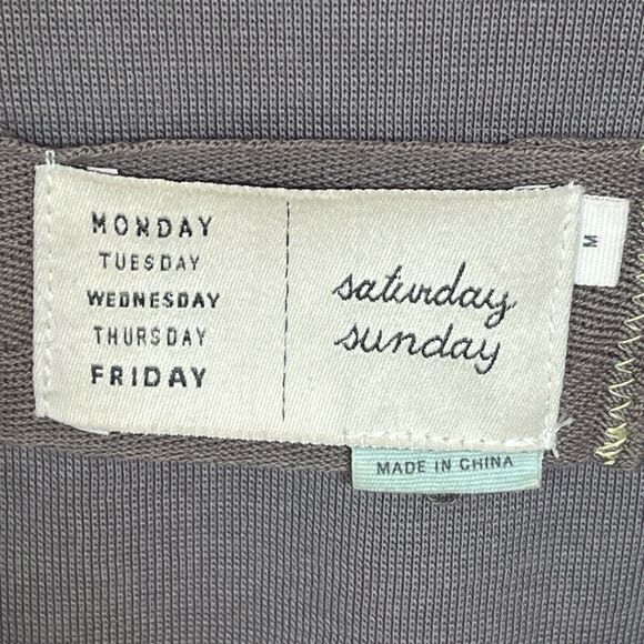 ANTHROPOLOGIE Womens Size Medium Jacket Coat Top Saturday Sunday Quinn Full-Zip - Picture 6 of 9